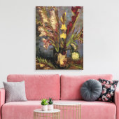 Vase met Gladioli door Vincent van Gogh Canvas Afdruk (Insitu (Woonkamer))