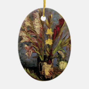 Vase met Gladioli door Vincent van Gogh Keramisch Ornament