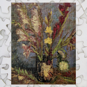 Vase met Gladioli door Vincent van Gogh Legpuzzel