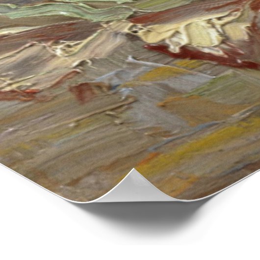 Vase met Gladioli en Chinese zusters van Van Gogh Poster (Hoek)