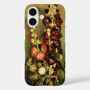 Vase met Hollyhocks van Vincent van Gogh iPhone 16 Hoesje