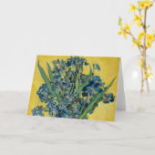 Vase met IRIP's door Van Gogh - Stilte Kaart (Gele Bloem)