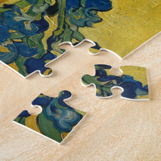 Vase met Irises door Van Gogh Legpuzzel (Zijkant)
