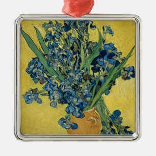 Vase met Irises door Van Gogh - Stilstaand leven Metalen Ornament