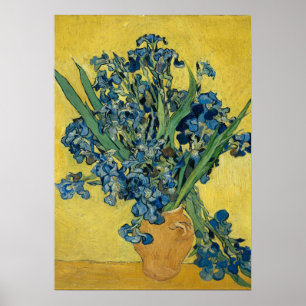 Vase met Irises door Van Gogh - Stilstaand leven Poster