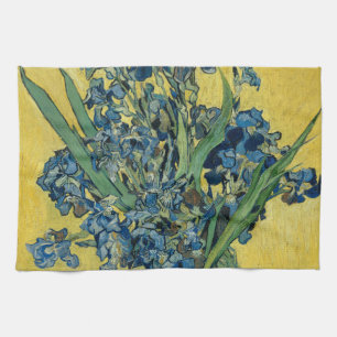 Vase met Irises door Van Gogh - Stilstaand leven Theedoek