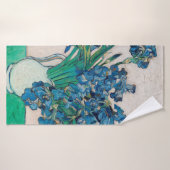 Vase met Irises, Van Gogh Badhanddoek (Badhanddoek)
