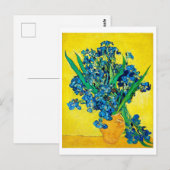 Vase met Irises, Van Gogh Briefkaart (Voorkant / Achterkant)