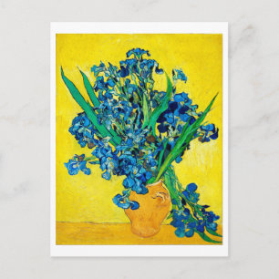 Vase met Irises, Van Gogh Briefkaart