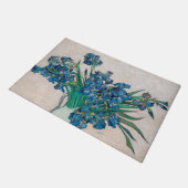 Vase met Irises, Van Gogh Deurmat (Schuin)