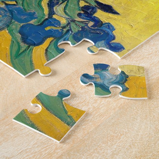 Vase met Irises, Vincent Van Gogh Legpuzzel (Zijkant)