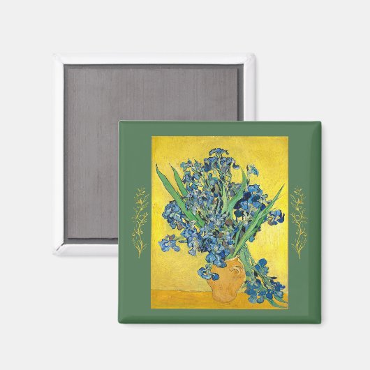 Vase met Irises, Vincent Van Gogh Magneet (Voorkant / Achterkant)