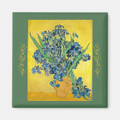 Vase met Irises, Vincent Van Gogh Magneet (Voorkant)
