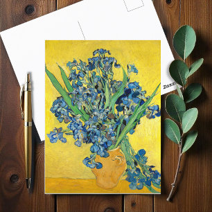 Vase met Irises, Vincent Van Gogh-ontbinding Briefkaart
