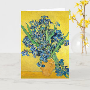 Vase met Irises, Vincent Van Gogh-ontbinding Kaart