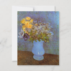 Vase met Lilacs en Daisies door Vincent van Gogh