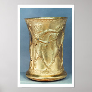 Vase met mythologische wezens, Persia Poster