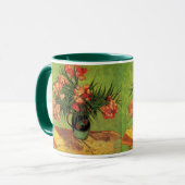 Vase met Oleanders en Boeken door Vincent van Gogh Mok (Voorkant links)