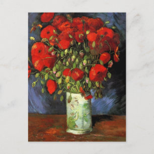 Vase met Red Poppies door Vincent van Gogh Briefkaart