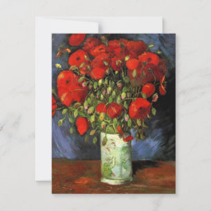 Vase met Red Poppies door Vincent van Gogh Invite