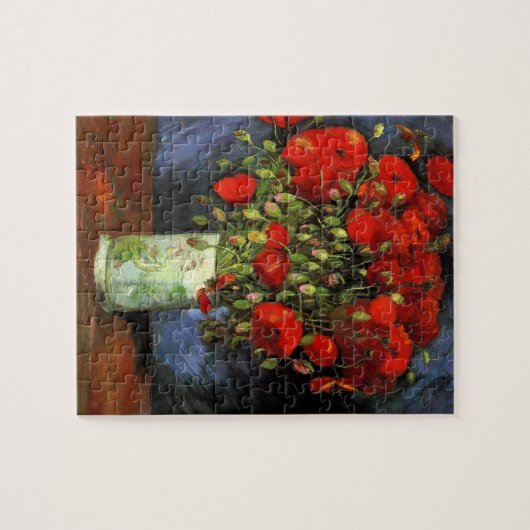 Vase met Red Poppies door Vincent van Gogh Legpuzzel (Horizontaal)