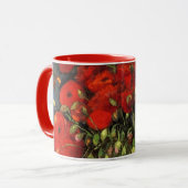 Vase met Red Poppies door Vincent van Gogh Mok (Voorkant links)