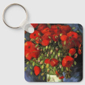 Vase met Red Poppies door Vincent van Gogh Sleutelhanger (Voorkant)