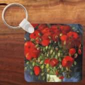 Vase met Red Poppies door Vincent van Gogh Sleutelhanger (Voorkant)