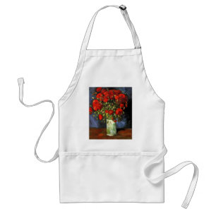 Vase met Red Poppies door Vincent van Gogh Standaard Schort