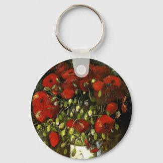 Vase met Red Poppies Van Gogh Fine Art Sleutelhanger
