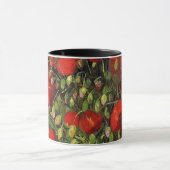 Vase met Red Poppies Vincent van Gogh. Mok (Midden)