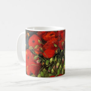 Vase met Rode Poppies door Vincent Van Gogh Koffiemok