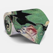 Vase met roze rozen (F682) Van Gogh Fine Art Stropdas (Opgerold)