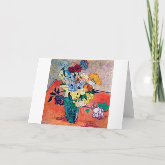 Vase met Rozen en annemonen, Van Gogh Kaart (Voorkant)