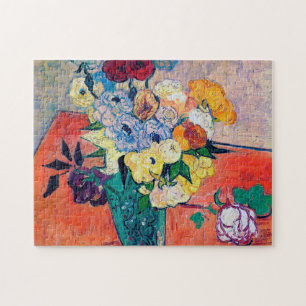 Vase met Rozen en annemonen, Van Gogh Legpuzzel