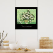 Vase met Rozen van Van Gogh Poster Print (Keuken)
