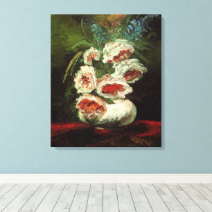 Vase met volken door Vincent van Gogh Canvas Afdruk