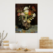 Vase met witte anjers door Vincent van Gogh Poster (Keuken)