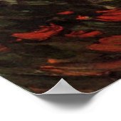 Vase met Zinnias en Geraniums, Vincent van Gogh Poster (Hoek)