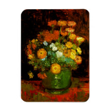 Vase met Zinnias Van Gogh Fine Art