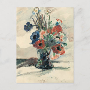 Vase mit Blumen   Lovis Corinth Briefkaart