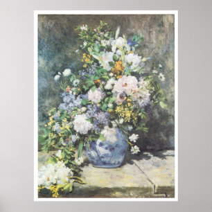 Vase of Flowers, 1886 Pierre-Auguste Renoir Poster