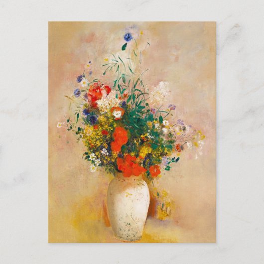  Vase of Flowers (1906) door Odilon Redon Briefkaart (Voorkant)