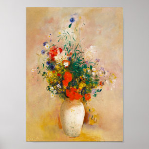  Vase of Flowers (1906) door Odilon Redon Poster