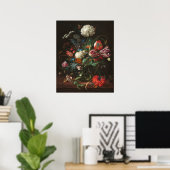 Vase of Flowers - Jan de Heem Poster d'art (Bureau à domicile)