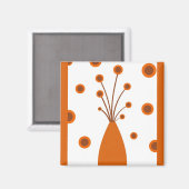 Vase rétro - Aimant (Recto/Verso)