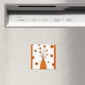 Vase rétro - Aimant (In Situ (Lave-vaisselle))