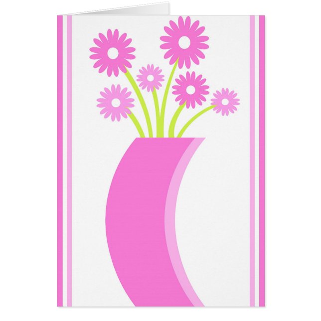 Vase rose - carte (Devant)