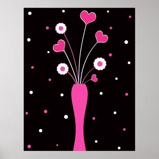 Vase rose - Poster (Devant)