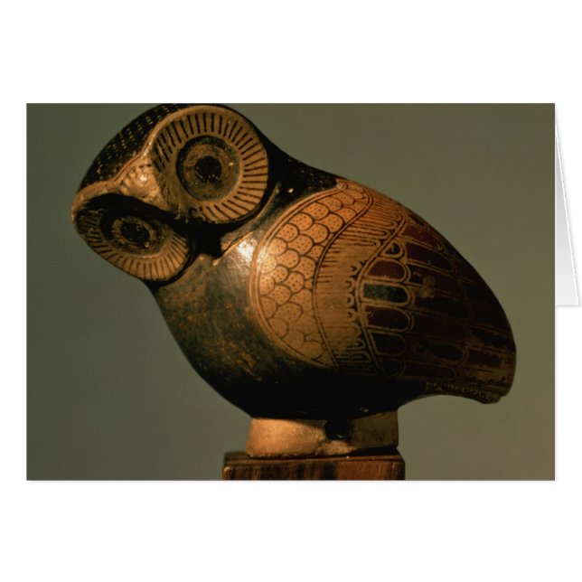 Vase sous forme de hibou, Proto-Corinthien (Devant horizontal)